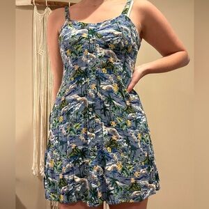Beach pattern dress
